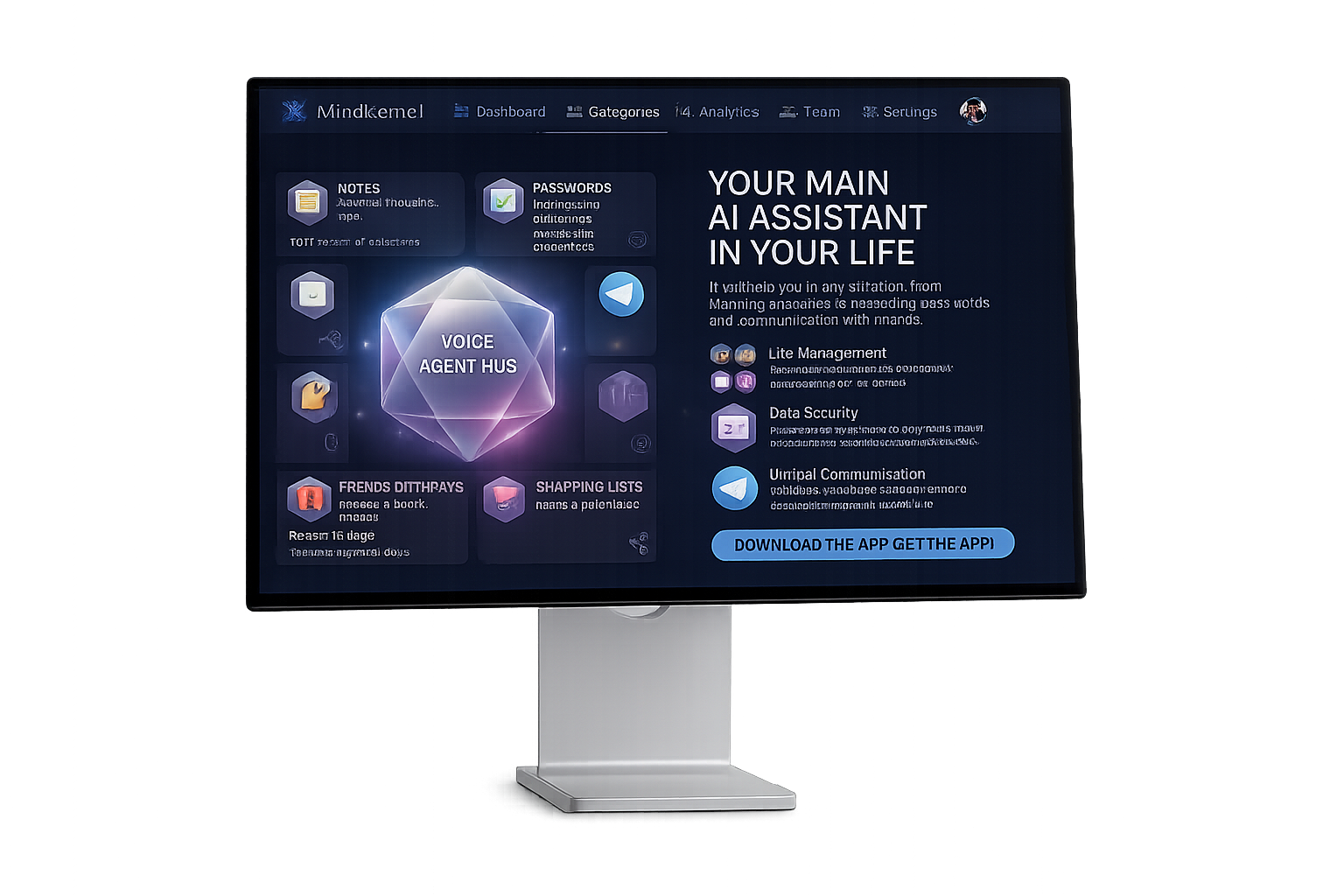 MindKernel — веб-интерфейс